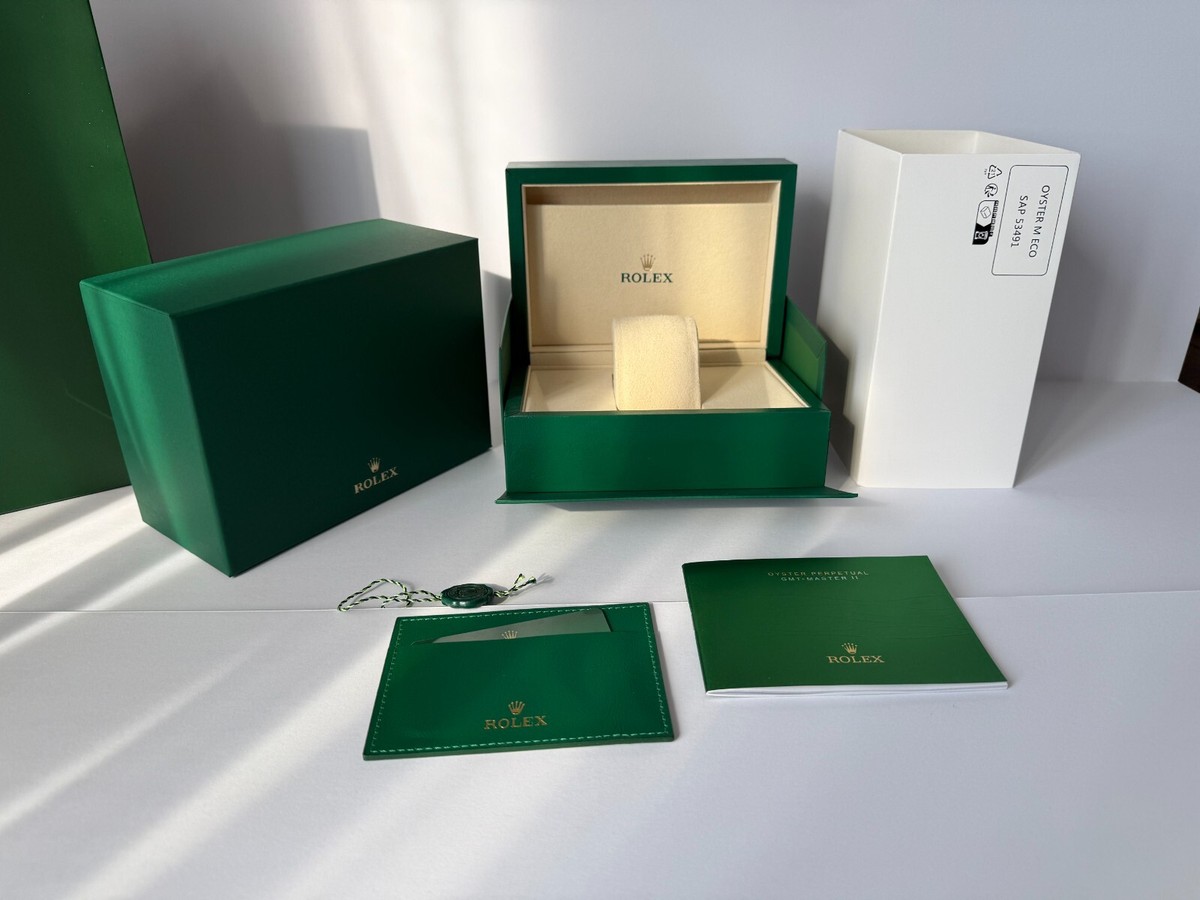 ROLEX ギフトボックス 緑色 【正規品 Lサイズ】 Medium Rolex Box (Green on Green) ref : 53491.02 OYSTER M