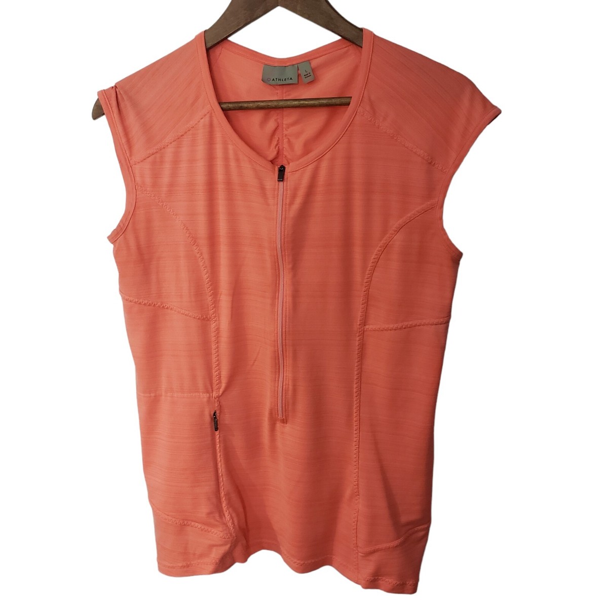 Athleta Pacifica Tank Orange Large Swim Beach Water Sports womens