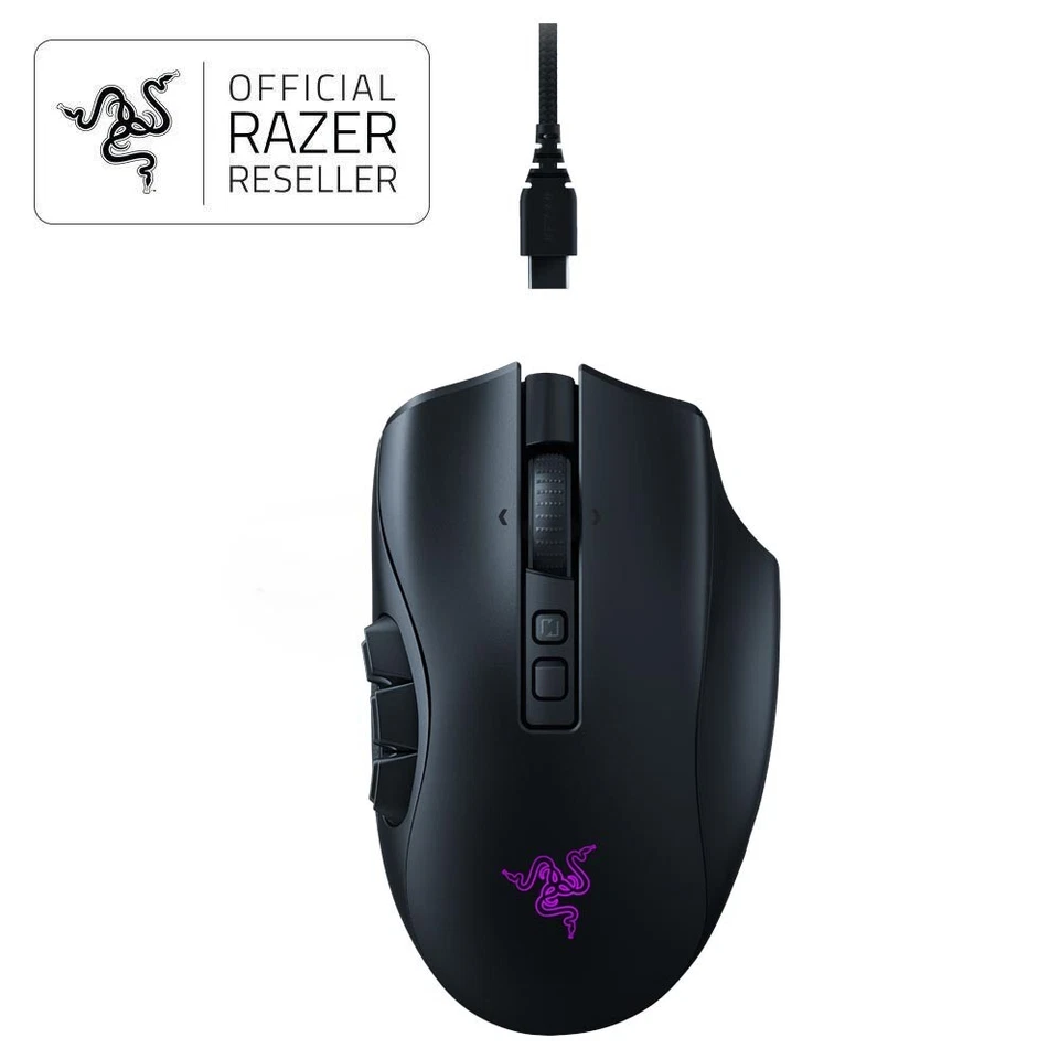 Razer Naga V2 Pro MMO Wireless Gaming Mouse - RZ01-04400100