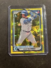 2024 Bowman Sapphire Edition Chrome Prospects Yellow /75 David Guzman #BCP-114