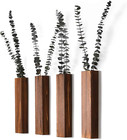 Wooden Wall Planter Set of 4 - Modern Home Decor for Living Room, Bedroom, Bathr