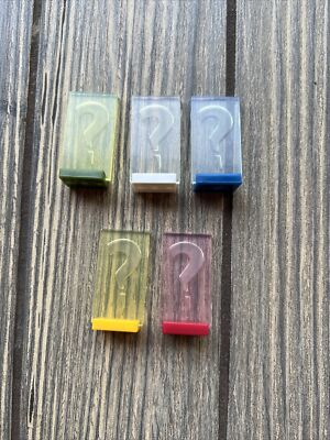 Clue Secrets & Spies Replacement Parts Pieces Complete Set of 7 Tokens Movers