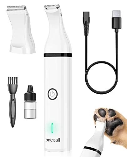 Dog Paw Trimmer, Quiet Dog Clippers, Paw Shaver for Dogs Cats Paws,