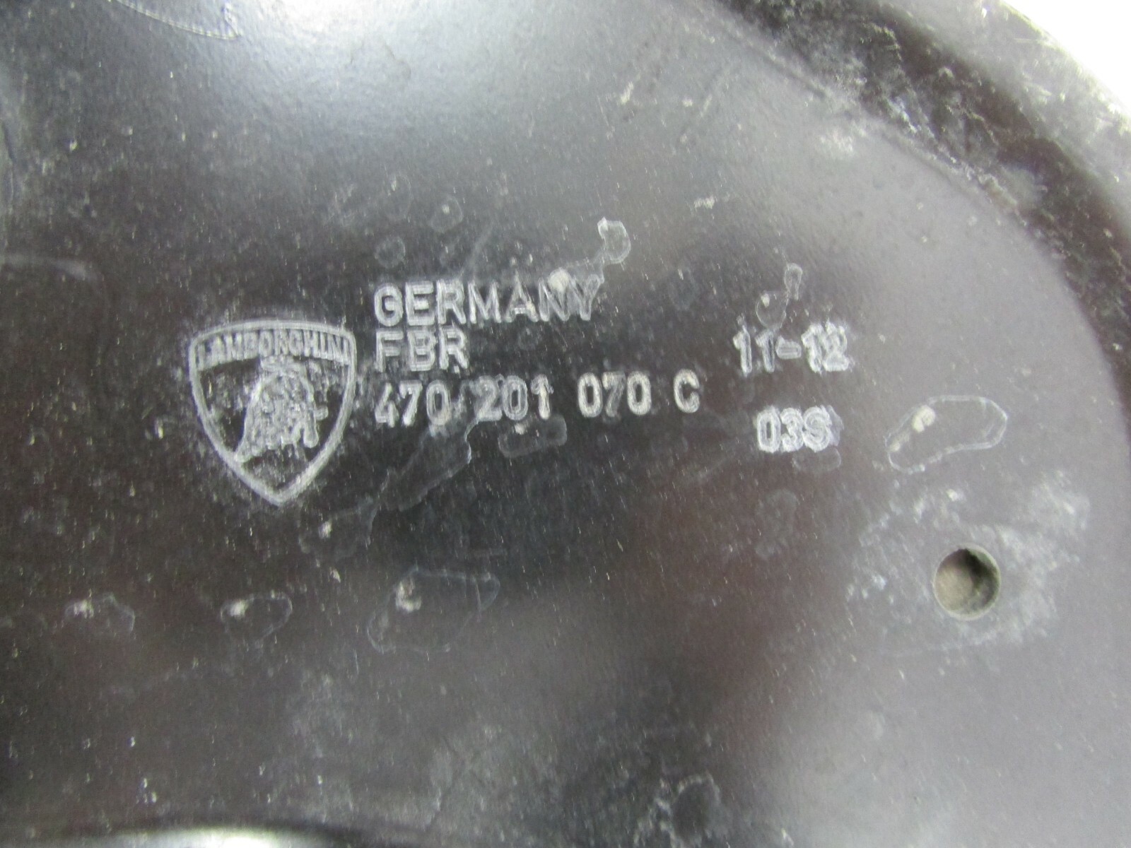 Lamborghini Aventador, Right Lower Front Fuel Tank Bracket, Used, P/N 470201070C