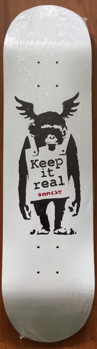 Banksy コラボ スケートボードデッキ “Keep it real” Banksy コラボ スケートボードデッキ “Keep it real” Banksy