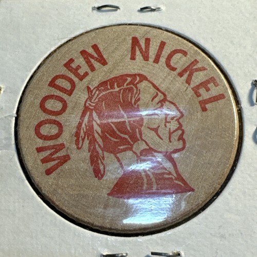 Vintage Wooden Nickel Macksburg Centennial 18761976 Macksburg Iowa