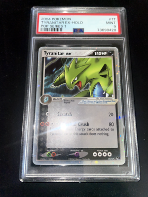2004年 ポケモンカード ヒトカゲ MINT psa9 PSA 9 MINT Tyranitar ex 17/17 HOLO POP Series 1 2004 Pokemon Card
