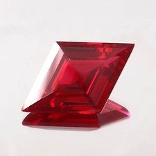 Natural Flawless Mozambique Blood Red Ruby Lozenge Cut Loose Gemstone 21.35 Ct