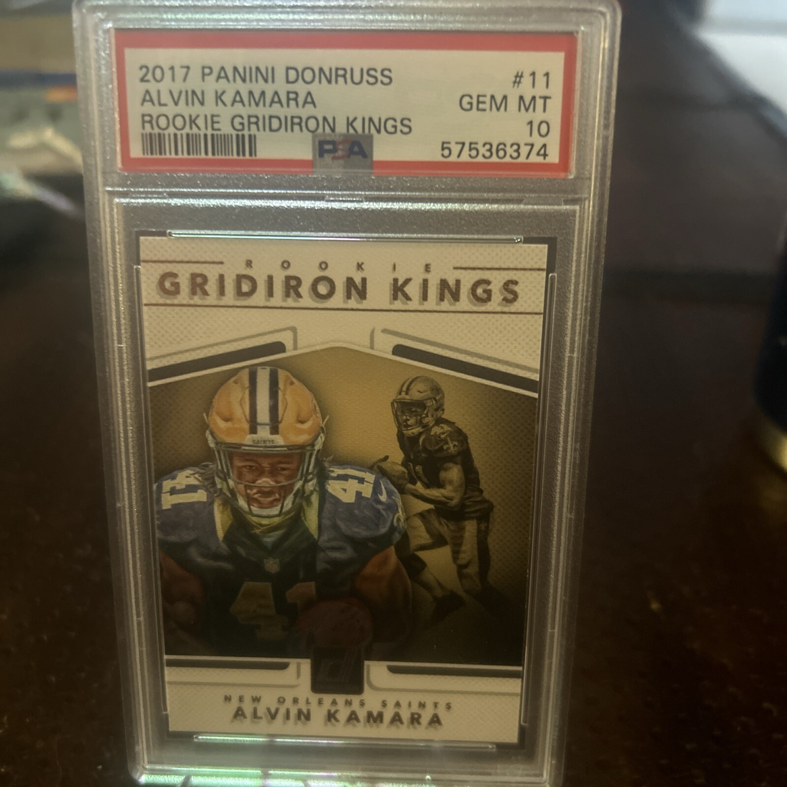 Alvin Kamara Panini Donruss Rookie Gridiron Kings #11 Base