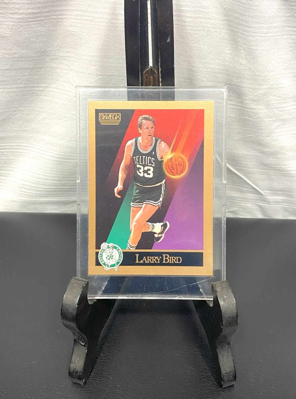 1990-91 LARRY BIRD SkyBox NBA Sports Card #14 Boston Celtics HOF (NM-MT)