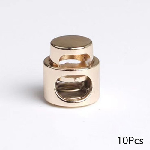 10X Cord Lock Toggle Stopper Clip Clamp Metal Drawstring Buckle Spring Loaded - Picture 6 of 14