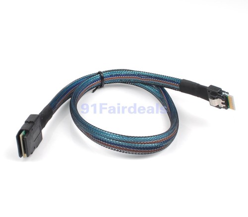 Internal Mini SAS SFF-8087 to mini sas High Density HD SFF-8654 data Cable - Picture 3 of 8