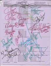 One Life to Live script form 2002 signed by cast