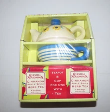 Teapot & Cup For one With Tea Celestial Seasonings, Sunflower