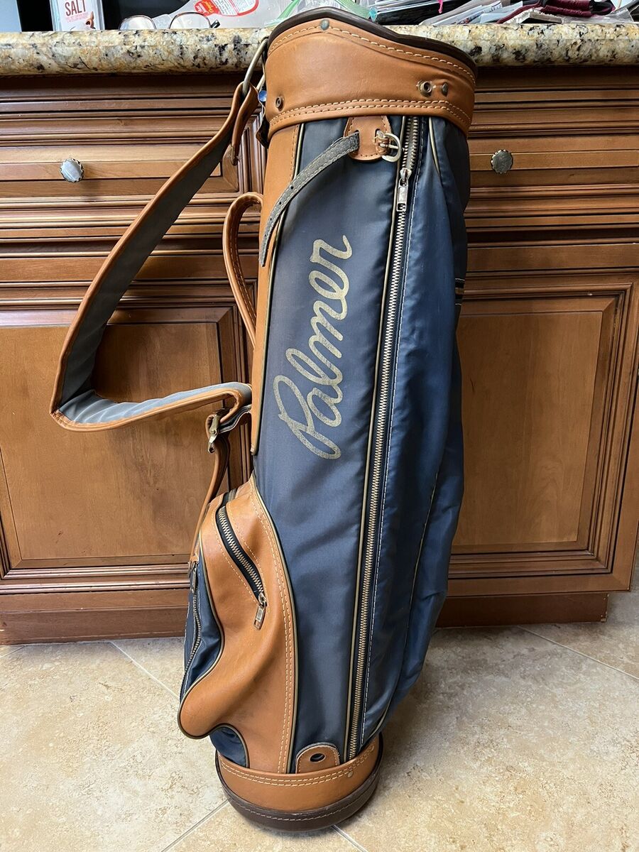 Arnold Palmer Pro Group Blue and Tan Vintage 6 Way Cart Arnold Palmer Pro Group Blue and Tan Vintage 6 Way Cart