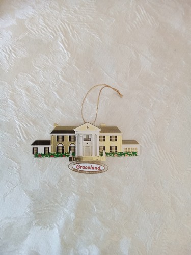 Nation's Treasures GRACELAND ELVIS PRESLEY'S MANSION 3D Ornament Brass NWOB - 第 1/3 張圖片