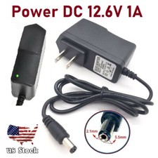  US DC 12.6V 1A Power Supply Adapter Replacement Charger For Lithium-ion