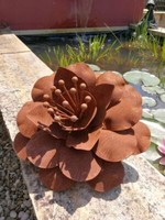Edelrost Blume Sonja Gartenstecker Edelrostblume Metallblume Blume Rost Garten