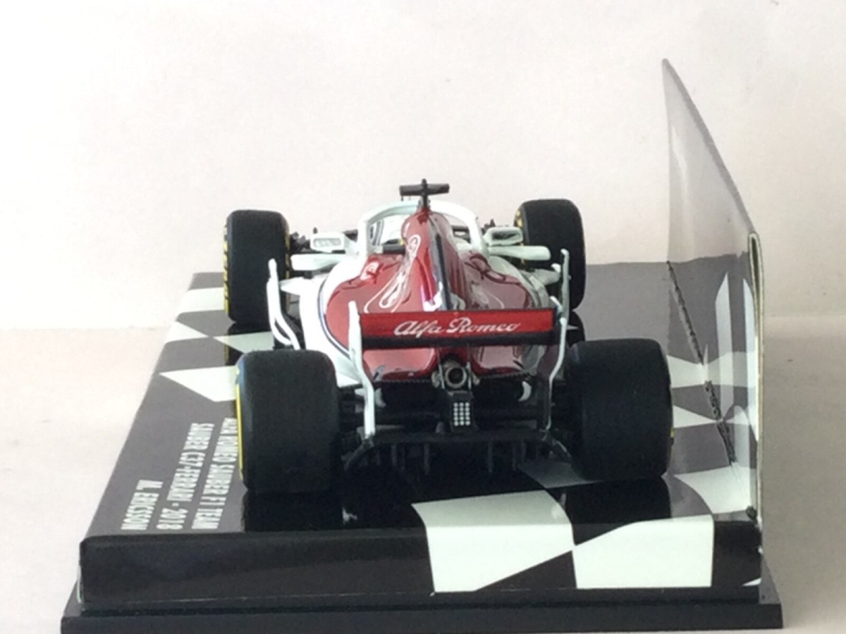 Miniature Alfa Romeo Sauber C37 – Formule 1 Ferrari Ericsson 2018, Minichamps 1/43, Neuve