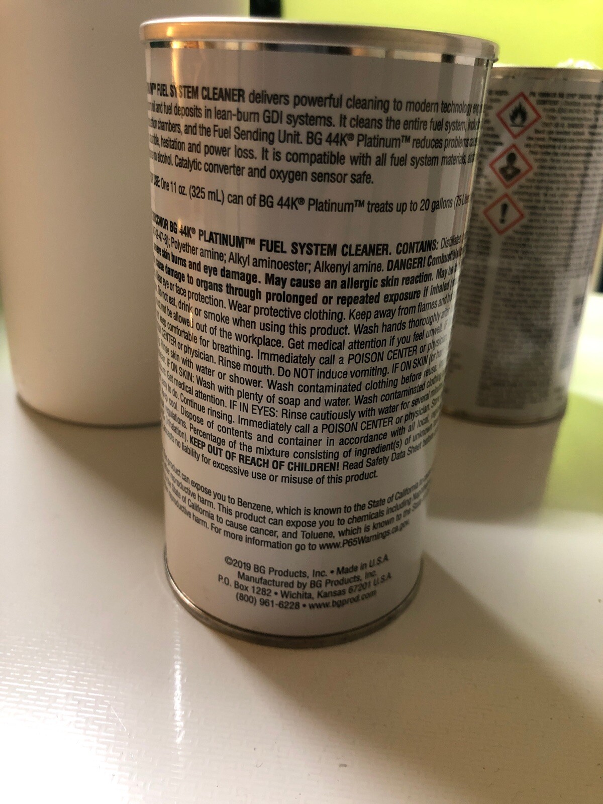 Set Of 3 BG 44K Fuel System Cleaner Platinum eBay