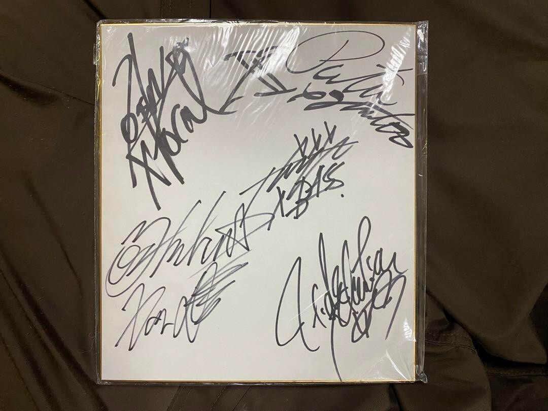 X Japan Hide Yoshiki Toshi Taiji Pata Autograph Japanese X Japan Hide Yoshiki Toshi Taiji Pata Autograph Japanese