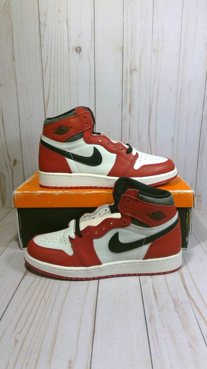 AIR JORDAN 1 RETRO HIGH OG GS - CHICAGO LOST AND FOUND - SIZE