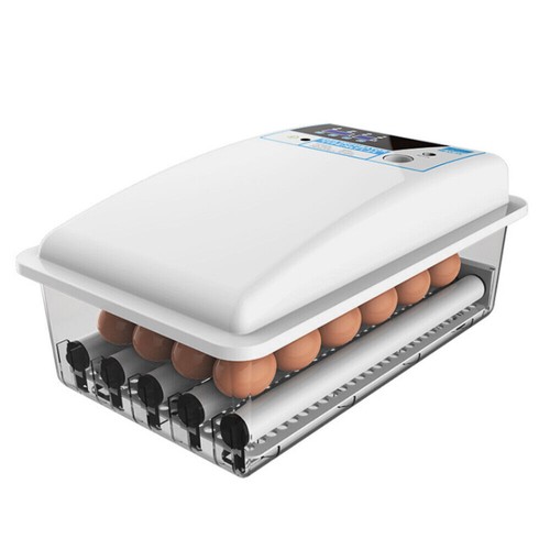 24 Eggs Incubator Temperature Control Automatic Turning Hatcher Duck Chicken Egg - Picture 2 of 6
