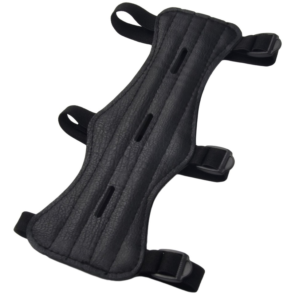 Archeryarm Guard Armguard Adjustable DoubleLayer Leather Longterm