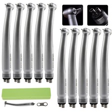 1-10X Dental High Speed Handpiece Turbine 4H Push Button Clean Head 4 Connection
