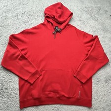 Reebok Classic Hoodie Mens Size 2XL Red Kangaroo Pocket Drawstring Cozycore