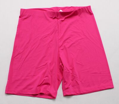 Shein Women's EZwear High Waist Solid Biker Shorts EG7 Hot Pink Medium 
