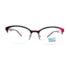 Next Issue AN 199 COL 30 Eyeglasses Frames Red Round Cat Eye Horn Rim 51-18-140