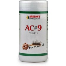Bakson AC 9 Tablets ( Hair Falling) (75tab) Free Shipping World Wide
