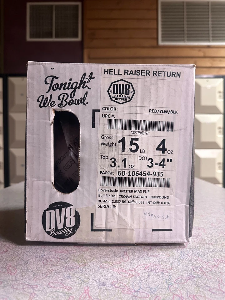 Bola de boliche Dv8 Hell Raiser Return 15 lb nueva en caja Foto 4 de 4