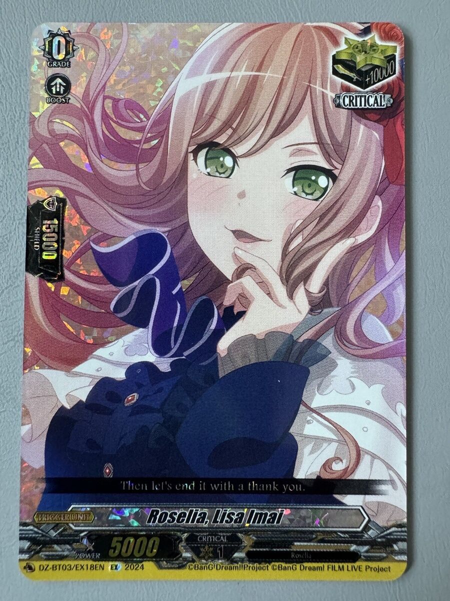 CARDFIGHT VANGUARD ROSELIA LISA IMAI (BANG DREAM!) DZ-BT03 CARDFIGHT VANGUARD ROSELIA LISA IMAI (BANG DREAM!) DZ-BT03