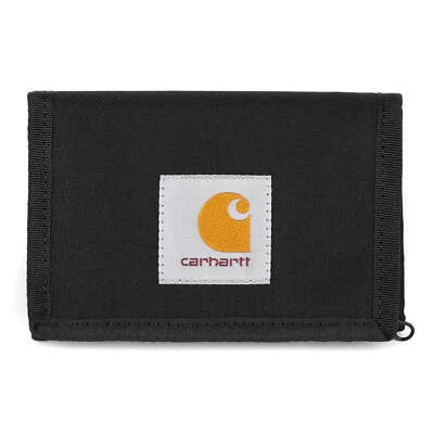 Carhartt WIP Alec Wallet Stoff Geldbeutel schwarz - Trifold Portemonnaie