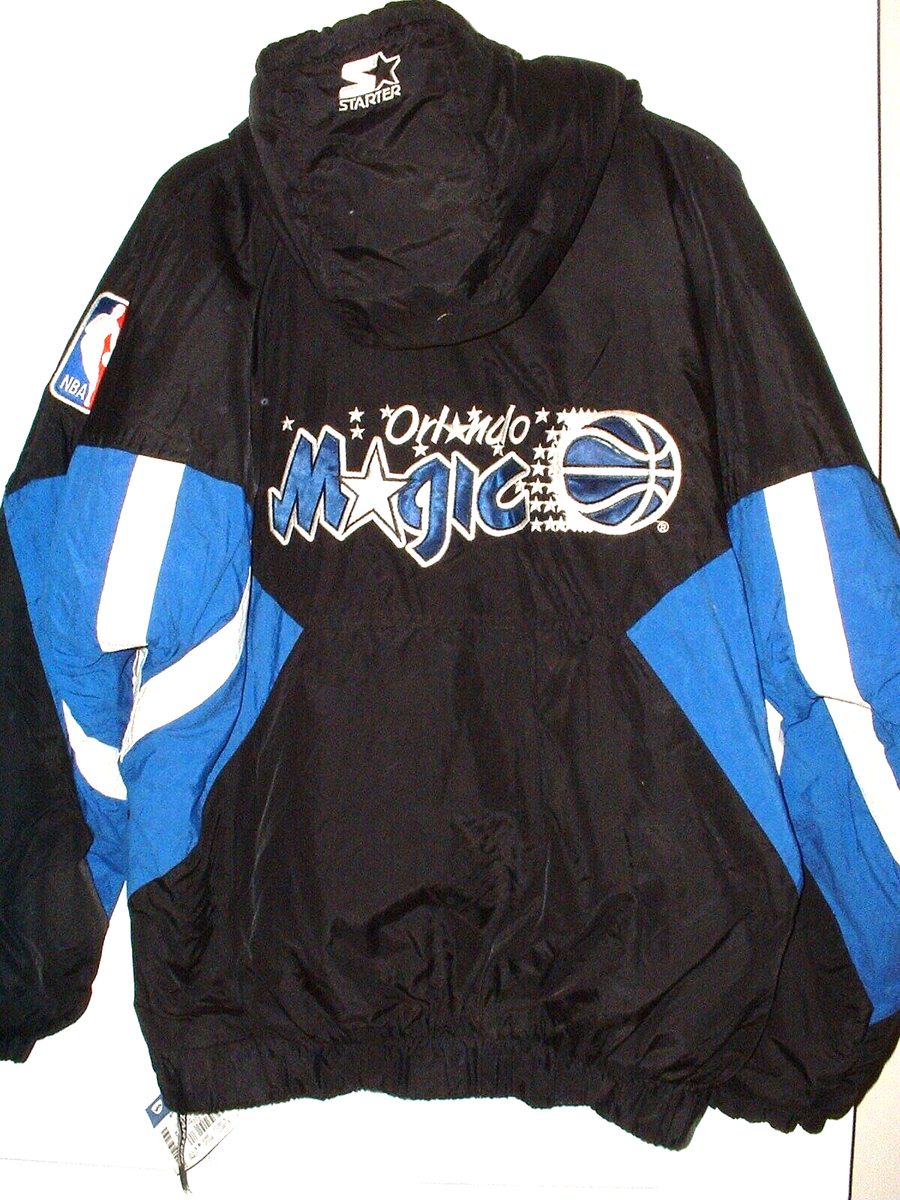 Men's Orlando Magic Half-Zip Hooded Starter Puffer Coat Size Large