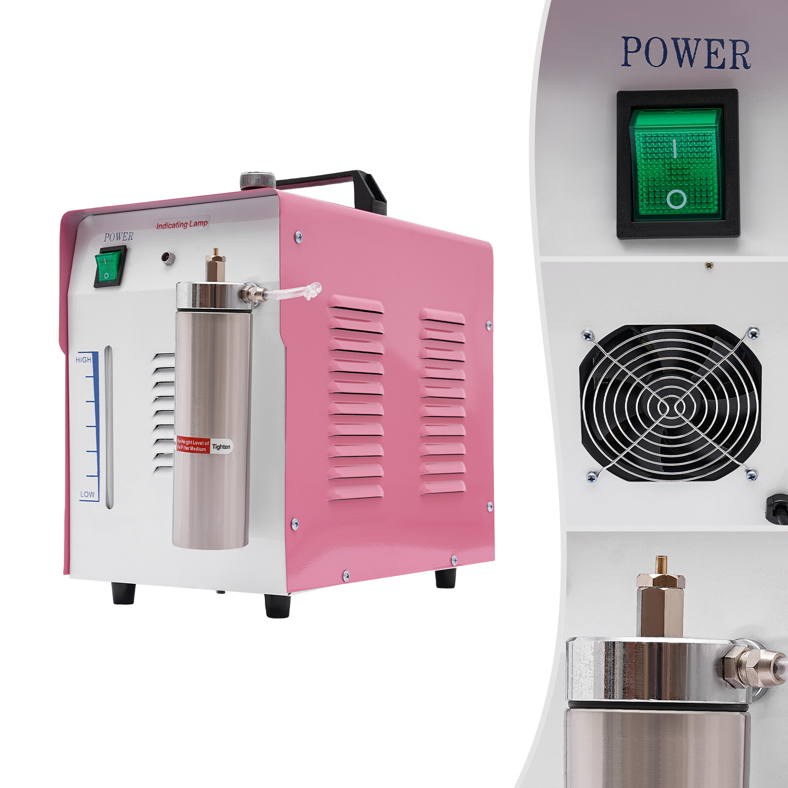 Acrylic Oxygen Hydrogen HHO Welder HG60B Polishing Machine Flame Gun with 2 Tips