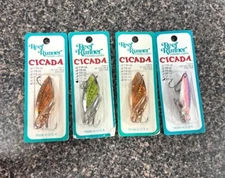 * THE REEF RUNNER * CICADA 3/4 OZ ' LOT OF 4 '- JIGGING/TROLLING/CASTING