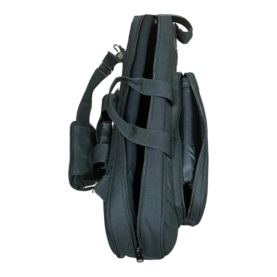 Estuche de saxofón alto Giardinelli saxo suave bolsa de concierto mochila de transporte acolchada sin usar Foto 3 de 4