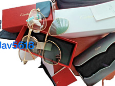 CARTIER EYEGLASSES SANTOS DUMONT SUNGLASSES LIMITED TRINITY GOLD TITANIUM PILOT 