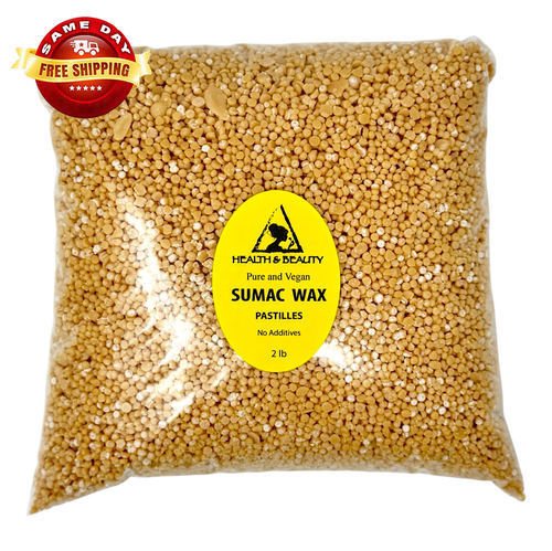 SUMAC / JAPAN VEGAN WAX BEADS by H&B Oils Center PREMIUM 100% PURE 32 OZ, 2 LB - Picture 6 of 13
