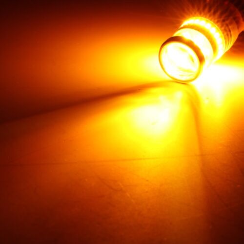 AUXBEAM 7440 7444 LED Amber Turn Signal Parking DRL High Power Light Bulbs 3500K - Picture 2 of 12