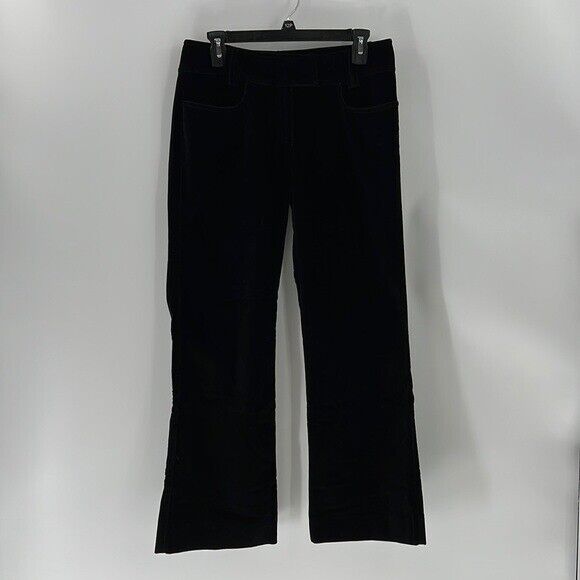 Piazza Sempione black velvet flare trousers pants… - image 1