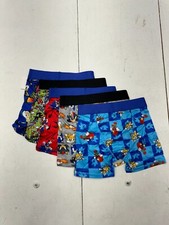 Sonic The Hedgehog 5 Pair Graphic Print Boxer Briefs Boys Size XS