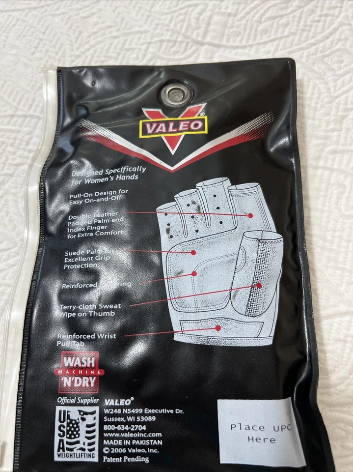 Nuevo Valeo’s Mujer Cross Trainer Plus Guantes Pull On Rosa Negro Talla SM Foto 2 de 4