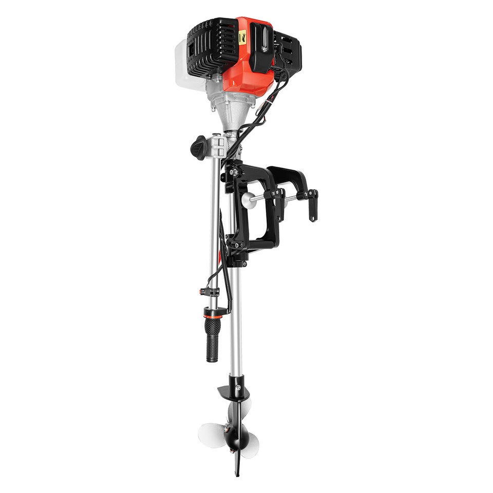 2 Stroke 2.3 HP Outboard Motor Kayak Boat Engine Heavy Duty air cooling ...