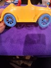 Vintage Renwall 1950s Yellow  Plastic Car With Driver For Parts Or Repair — photo 4