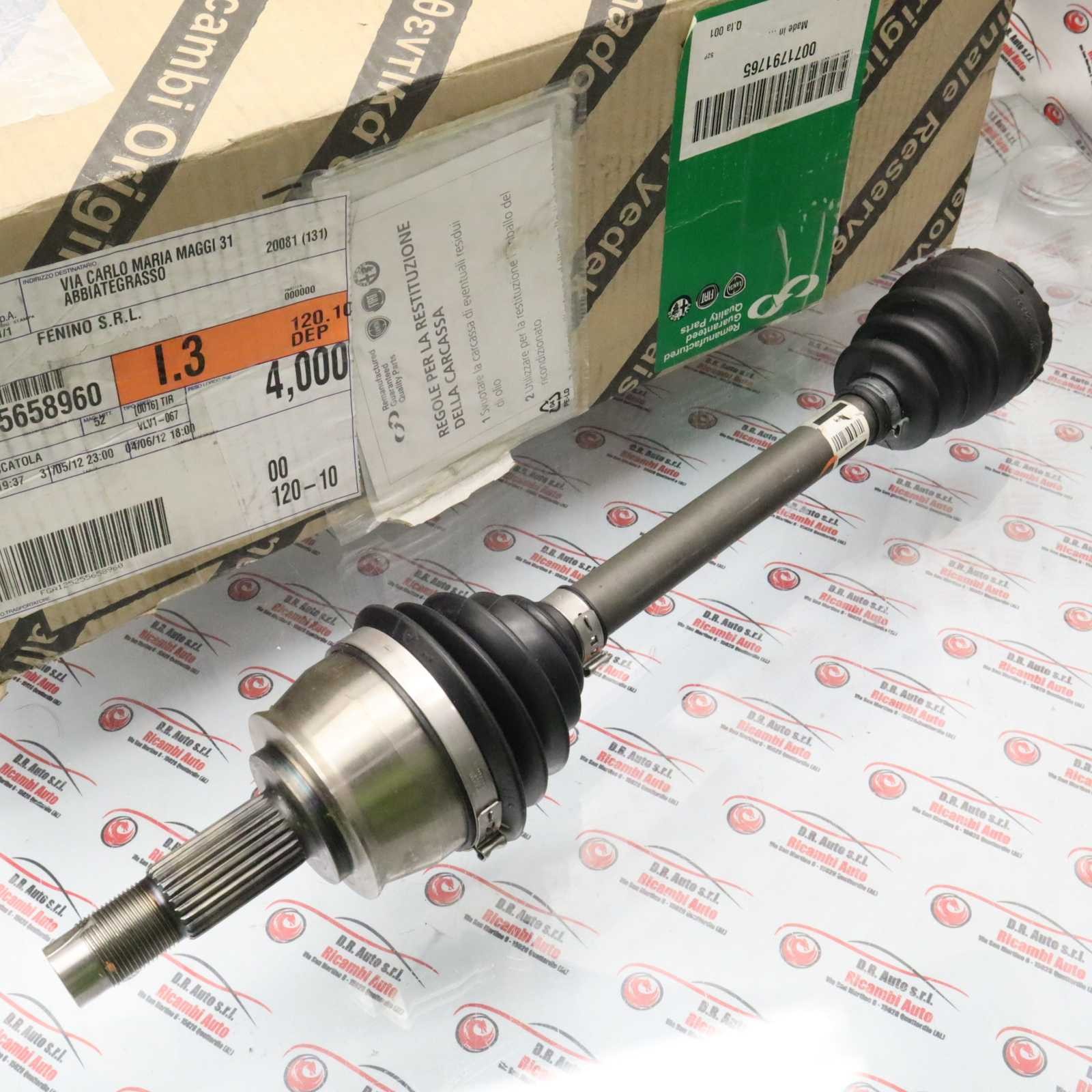 Arbre SX Fiat Panda 2003-2011 Cod. 71791765 Reconditionné Original