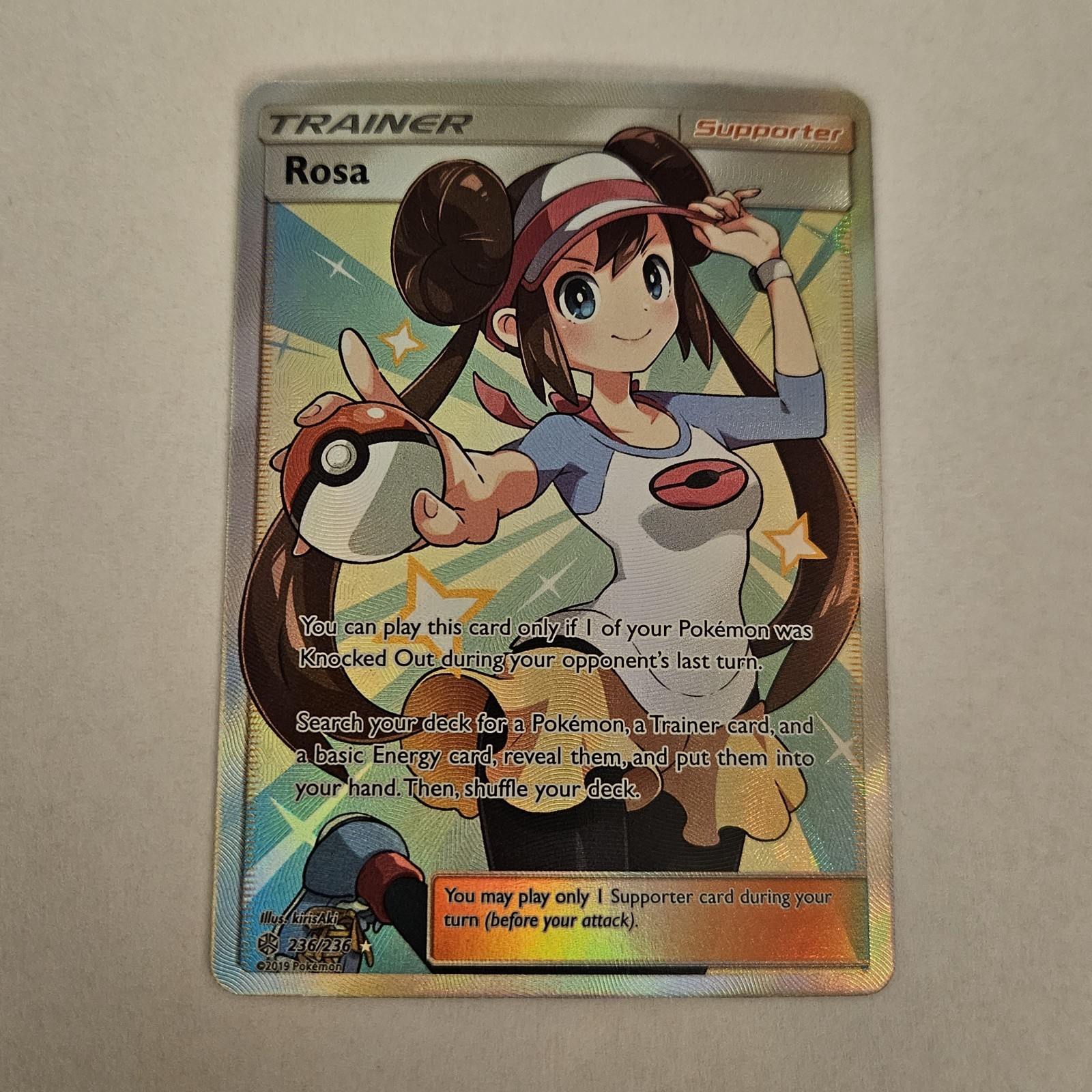 NM - Rosa (Full Art) 236/236 Sm-Cosmic Eclipse Holo